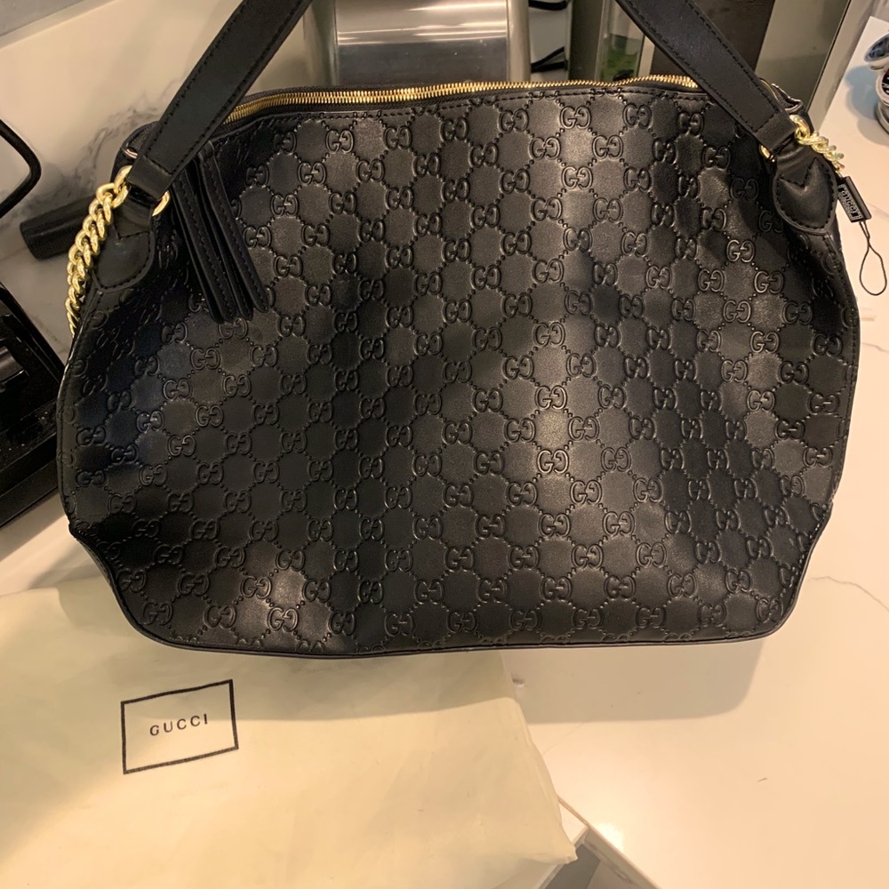 Gucci  Black Miss Gg Ssima Hobo with storage bag